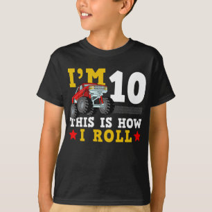 Monster Truck IM 10 So Roll ich am Geburtstag T-Shirt