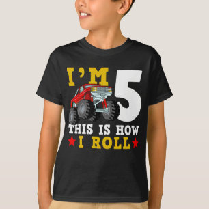 Monster Truck IM 5 So rolle ich zum Geburtstag T-Shirt