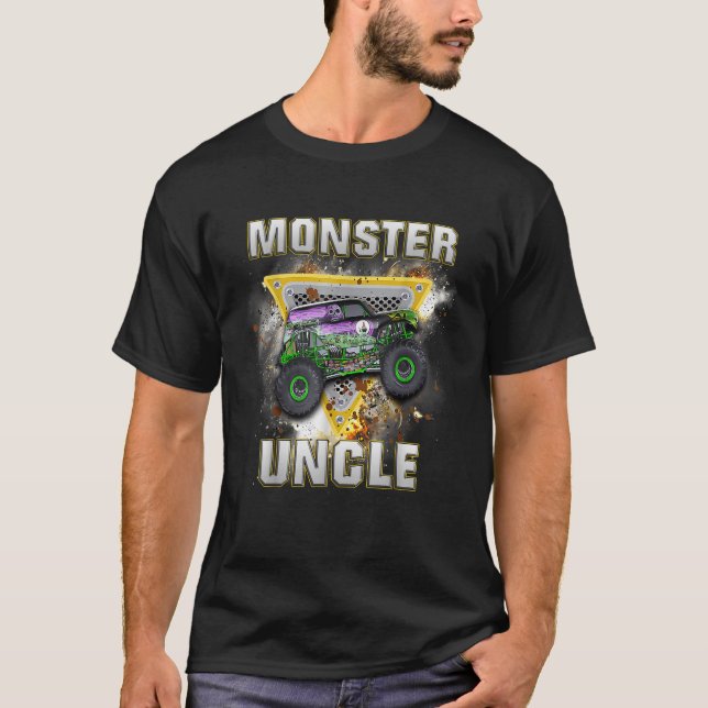Monster Truck ist mein Jam Monster Truck Onkel T-Shirt (Vorderseite)