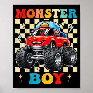 Monster-Truck-Junge Familie passende Monster-Truck Poster