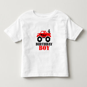 Monster Truck Jungen Alter Geburtstag Kleinkind T-shirt