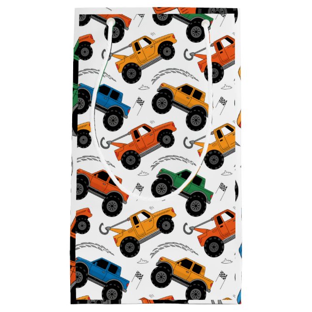 Monster Truck kids gift bag Kleine Geschenktüte (Vorderseite)