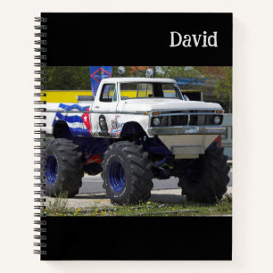 Monster Truck Kinder Notizbuch Junge Schule