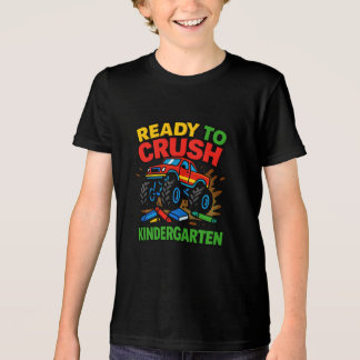 Monster Truck Kindergarten Start Tri-Blend Shirt
