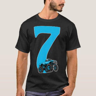 Monster Truck Kindergeburtstag 7 Jahre alt T-Shirt