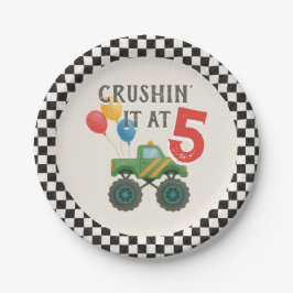 Monster Truck Kindergeburtstag Party Pappteller