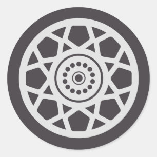 Monster Truck Kundgebung Geburtstagsparty Dekorati Runder Aufkleber