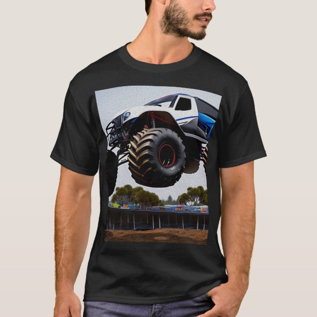 Monster Truck Launch, Mens Tshirt (Vorderseite)