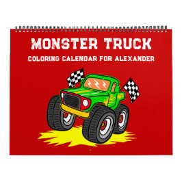 Monster Truck Malbuch Kalender