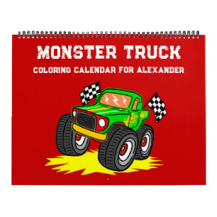Monster Truck Malbuch Kalender