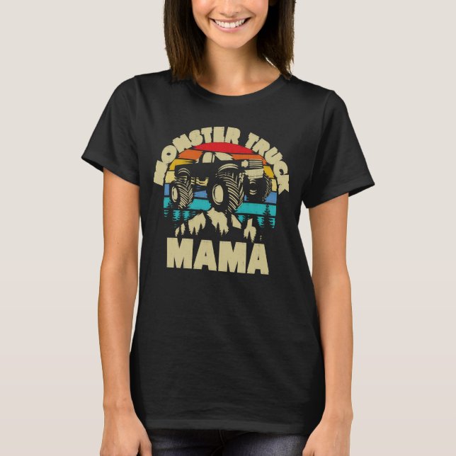 Monster Truck Mama Matching Family T-Shirt (Vorderseite)