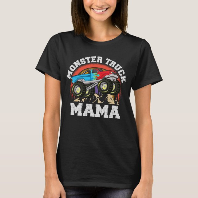 Monster Truck Mama Matching Family T-Shirt (Vorderseite)
