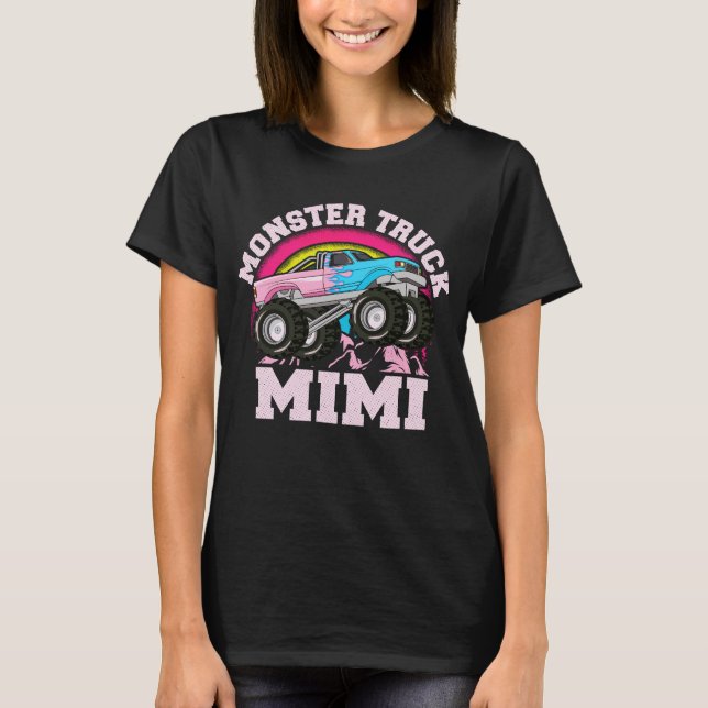Monster Truck Mimi Matching Family Großartiges Ges T-Shirt (Vorderseite)