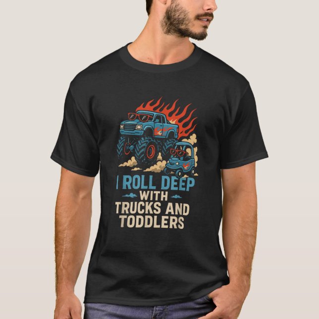 Monster Truck Mom Monster Truck Mama Family Motors T-Shirt (Vorderseite)