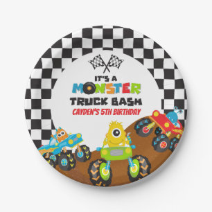 Monster Truck Monsters Geburtstag Pappteller