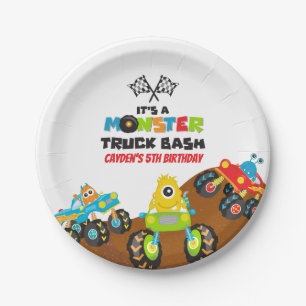 Monster Truck Monsters Geburtstag Pappteller