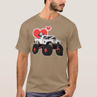 Monster Truck Muskel Car Phantastisch Panda 2 T-Shirt