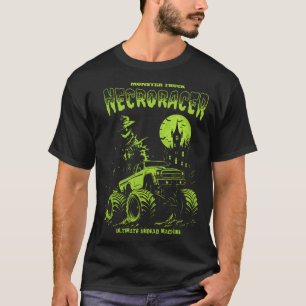 Monster Truck Necro-Rennfahrer Halloween-Horror T-Shirt