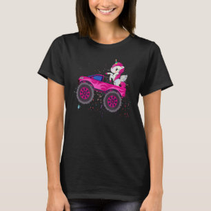Monster Truck Niedlich Einhorn Geburtstagsparty Mo T-Shirt