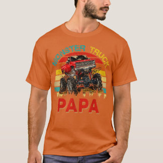 Monster Truck Papa Fahrer Lover Vatertag T-Shirt
