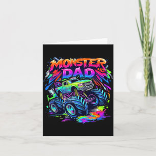 Monster Truck Papa Familienpassende Monster Trucks Karte