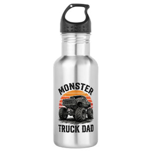 Monster Truck Papa Vintage Off Road Grafik_1 Edelstahlflasche