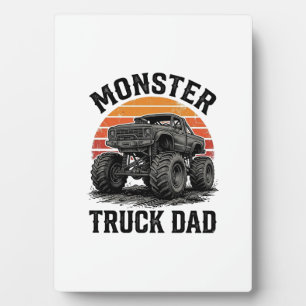 Monster Truck Papa Vintage Off Road Grafik_1 Fotoplatte