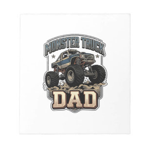 Monster Truck Papa Vintage Vector-Shirt-Design_1 Notizblock