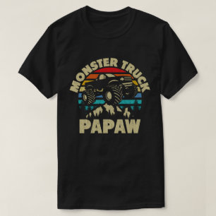 Monster Truck Papaw Matching Family Opa T-Shirt