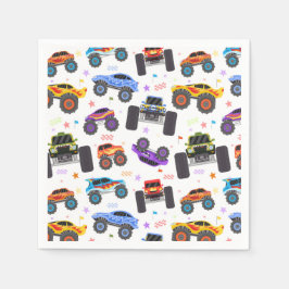 Monster-Truck-Papier-Tücher, Truck-Geburtstagsfeie Serviette