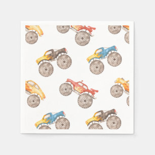 Monster Truck Party Napkins   Monster Trucks Serviette
