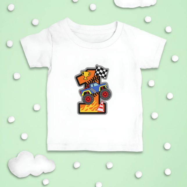 Monster Truck Party Nr. 1 Baby T-shirt (Von Creator hochgeladen)