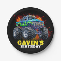 Monster Truck Personalisiert Geburtstagsparty