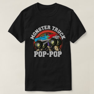 Monster Truck Pop-Pop Matching Family Opa T-Shirt