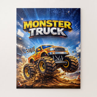 Monster-Truck-Puzzle für Kinder im Alter von 4–8 J Puzzle
