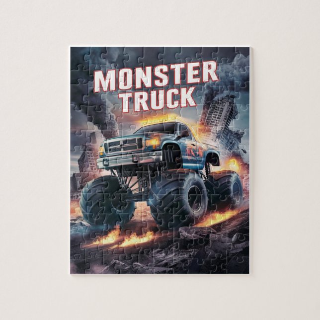 Monster-Truck-Puzzle für Kinder Puzzle (Vertikal)