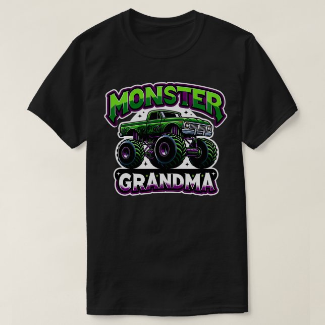 Monster Truck Race Rennfahrer Oma Mütter Da T-Shirt (Design vorne)