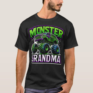 Monster Truck Race Rennfahrer Oma Mütter Da T-Shirt