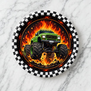Monster-Truck-Renn-Geburtstagspapierteller Pappteller
