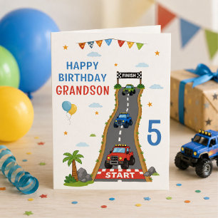 Monster Truck Rennstrecke Alles Gute zum Geburtsta Karte