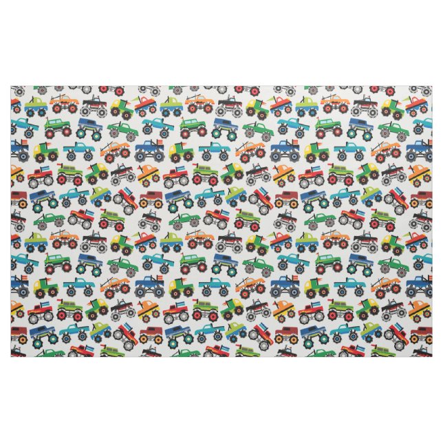Monster Truck Repetiergewebe Stoff (Fat Quarter (45,7 x 55,9 cm))