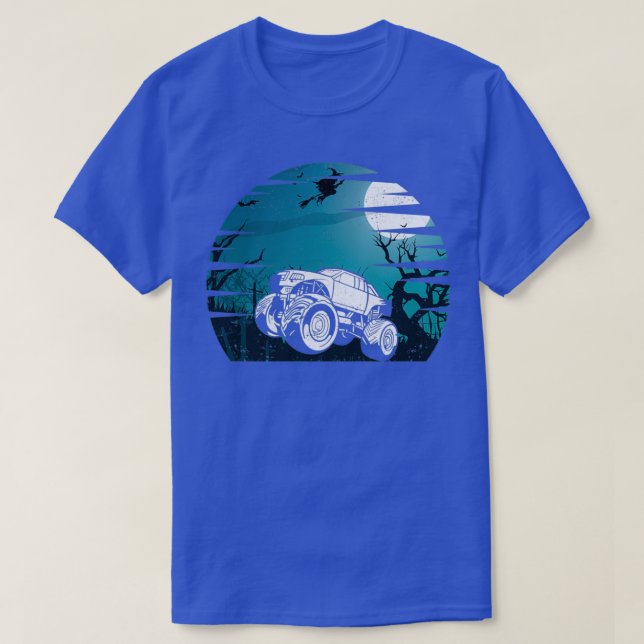 Monster Truck Rider Halloween Kostümbat T-Shirt (Design vorne)