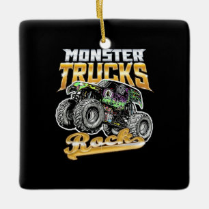 Monster Truck Rock Keramikornament