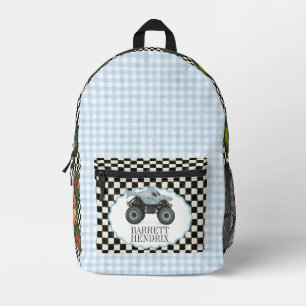 Monster-Truck-Rucksack - Schulranzen Bedruckter Rucksack