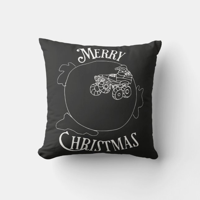 Monster Truck Santa Kissen (Vorderseite)