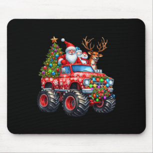 Monster Truck Santa Reindeer Weihnachtsbaum Kinder Mousepad