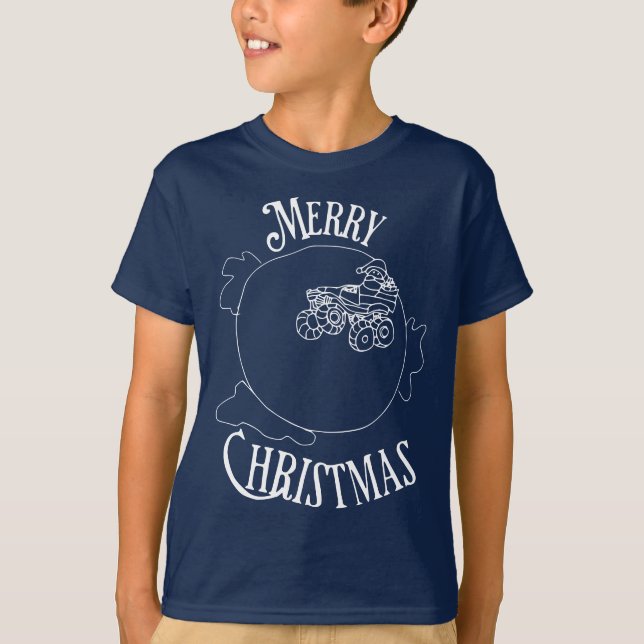 Monster Truck Santa T-Shirt (Vorderseite)