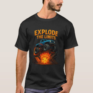 Monster-Truck-Shirt - Explosion springt über Rampe T-Shirt