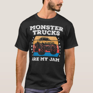 Monster Truck sind meine Jam Retro-Vintage Sonnenu T-Shirt