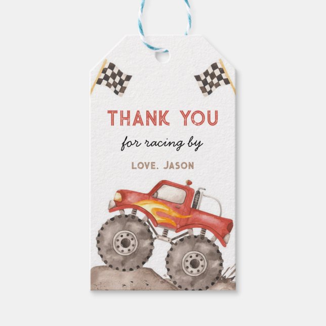 Monster Truck, starten Sie Ihren Motor Geschenkanhänger (Vorderseite)